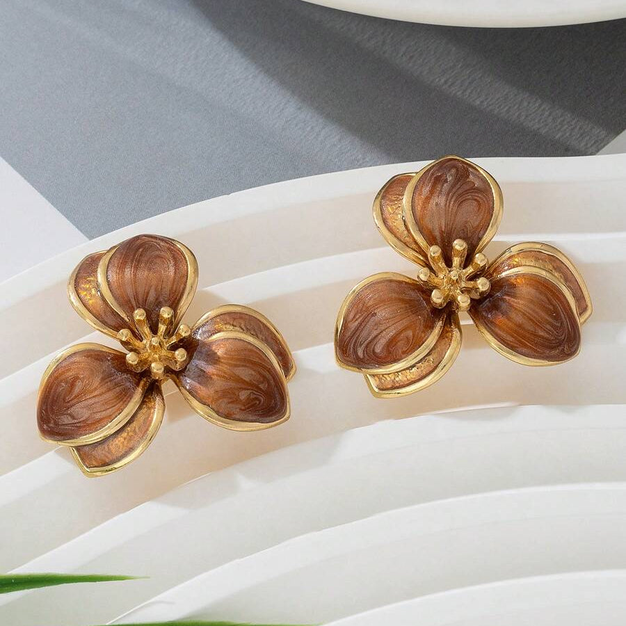 Boucles d'Oreilles Lotus Elégantes