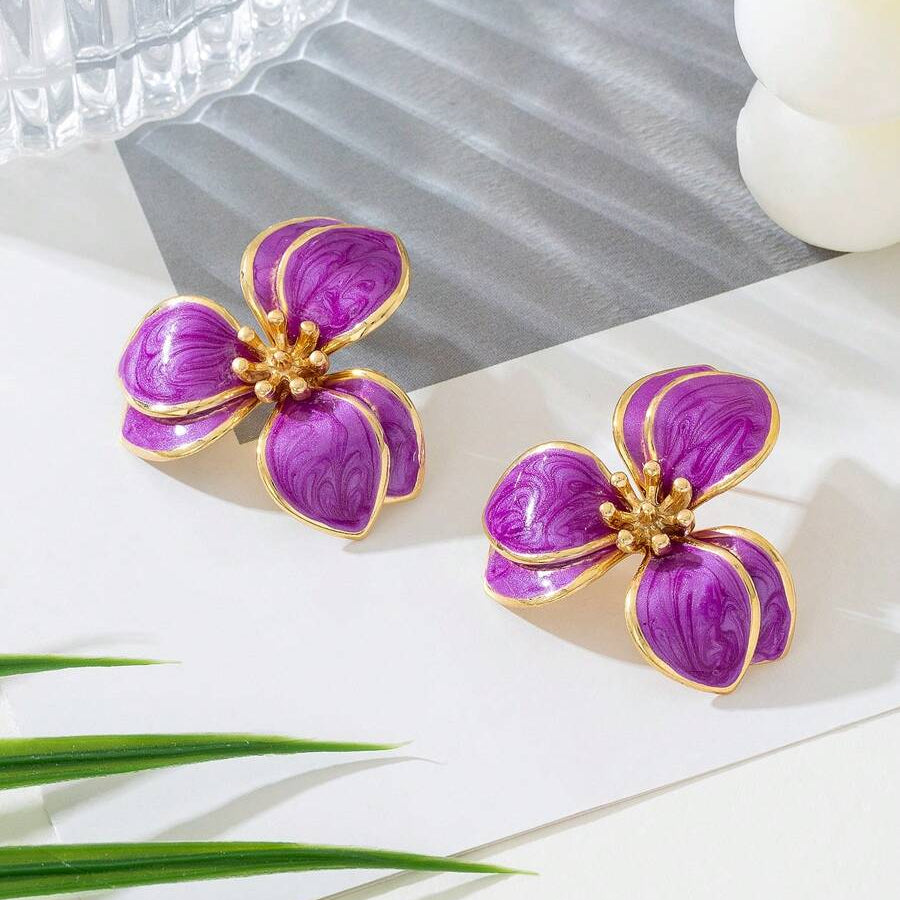 Boucles d'Oreilles Lotus Elégantes